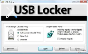 USB Locker virusas