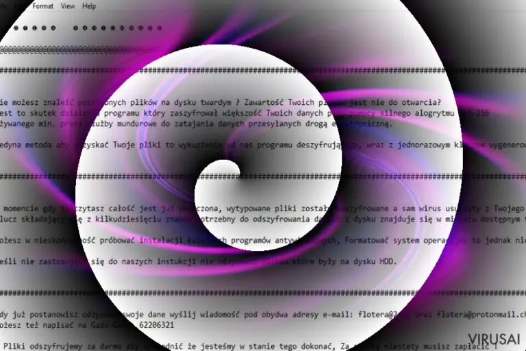 „Vortex“ versijos „Flotera“ išpirkos pranešimas