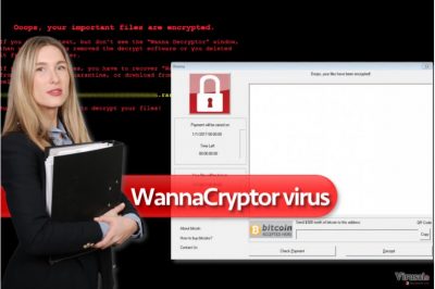 WannaCryptor ransomware virusas