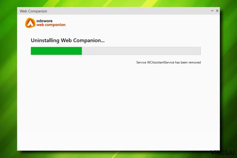 Lavasoft Web Companion pašalinimas