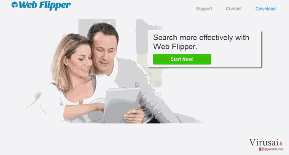 Web Flipper reklamos ekrano nuotrauka Web Flipper reklamos ekrano nuotrauka