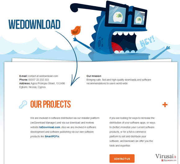 WeDownload Manager virusas ekrano nuotrauka WeDownload Manager virusas ekrano nuotrauka