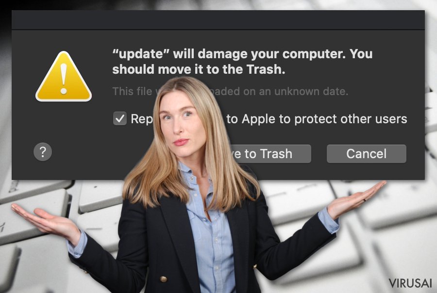 Will damage your computer. You should move it to the Trash virusas
