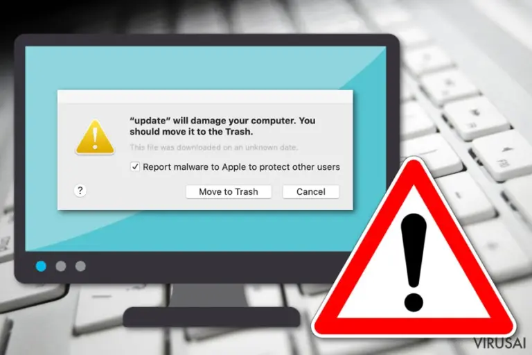 Will damage your computer. You should move it to the Trash įspėjimas