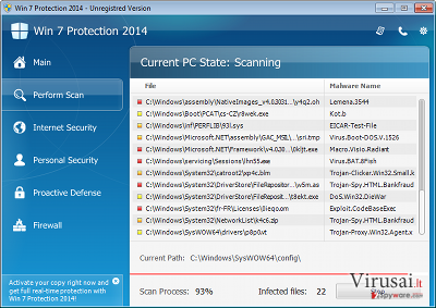Win 7 Protection 2014 ekrano nuotrauka Win 7 Protection 2014 ekrano nuotrauka