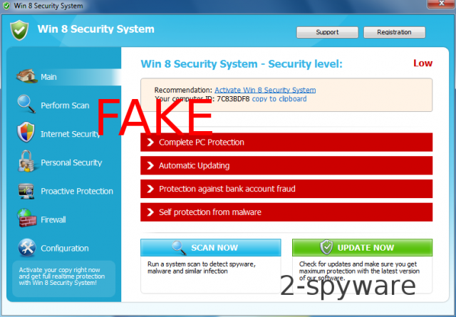 Windows 8 Security System ekrano nuotrauka Windows 8 Security System ekrano nuotrauka