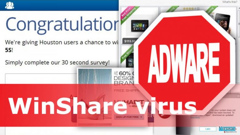WinShare virusas siunčia nepageidaujamas reklamas