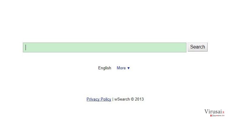 WSearch ekrano nuotrauka WSearch ekrano nuotrauka