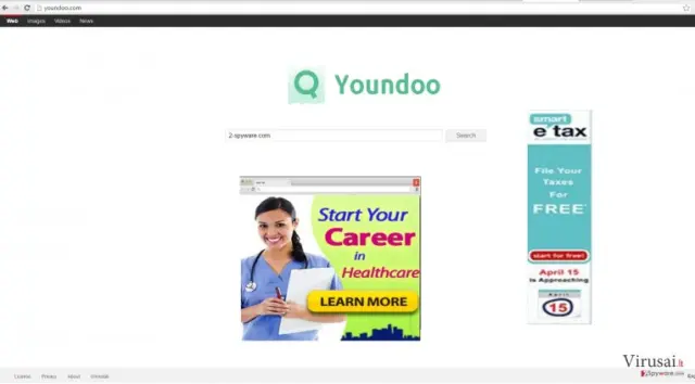 Youndoo.com viruso nuotrauka