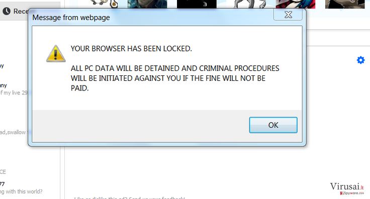 Your browser has been locked ekrano nuotrauka Your browser has been locked ekrano nuotrauka