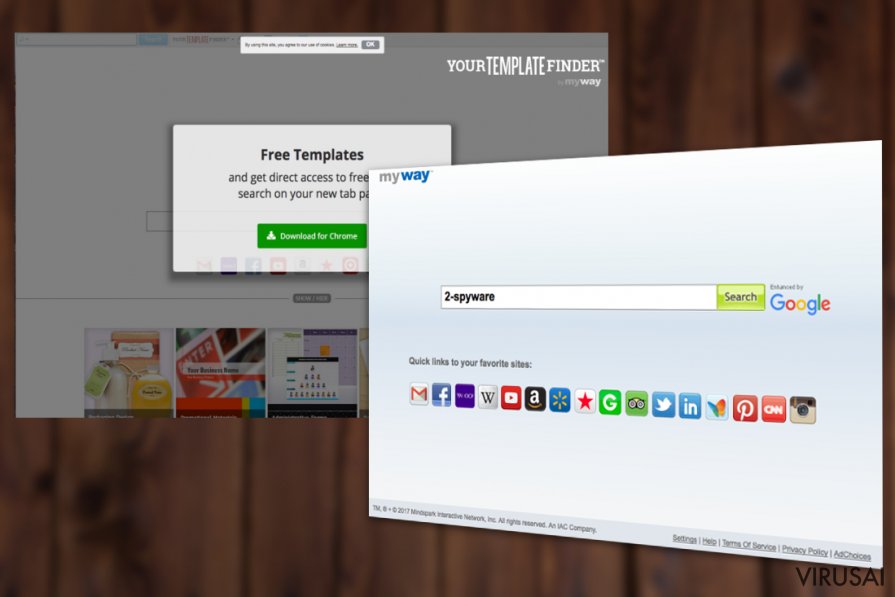 Your Template Finder Toolbar ekrano nuotrauka Your Template Finder Toolbar ekrano nuotrauka
